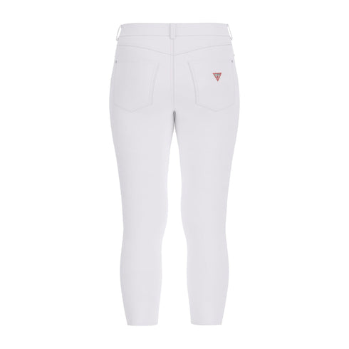 GUESS Pantaloni Pantalone Donna Capri con foulard Bianco - Francavilla Moda